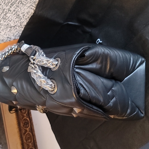 KURT GEIGER Kensington XXL Black Leather Crossbody Bag - Picture 12 of 16